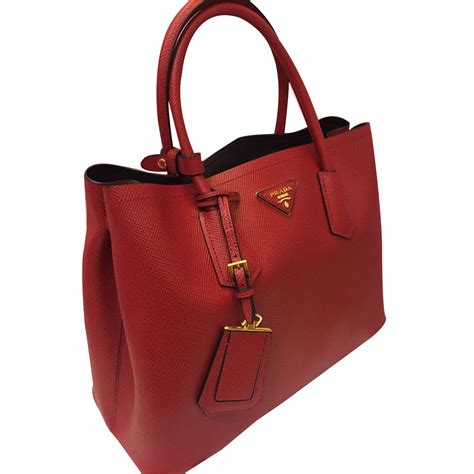 prada tote red lining|saffiano leather prada.